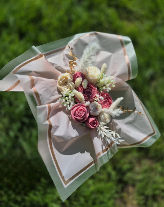 Bouquet Flora – Fondants parfumés en fleurs dans sac à main