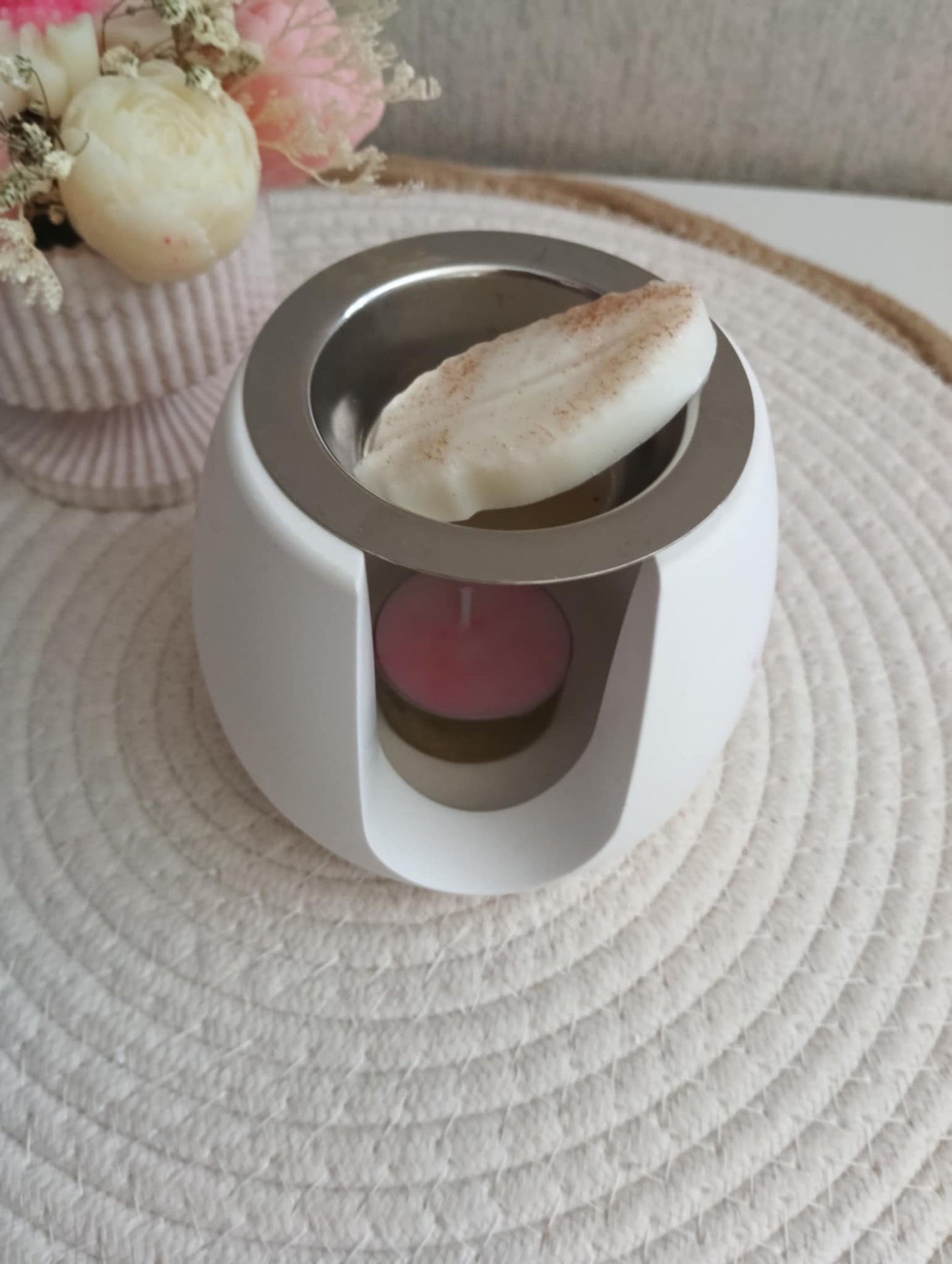 🕯️ Brûleur parfumé artisanal Yuna – Diffuseur de fondants fait main | Galiyumi Créas