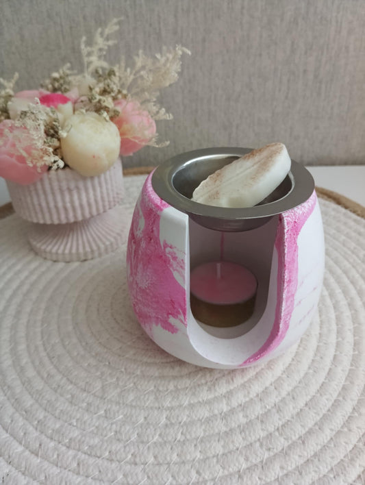 🕯️ Brûleur parfumé artisanal Yuna – Diffuseur de fondants fait main | Galiyumi Créas