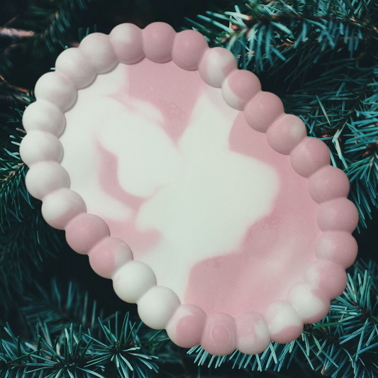 ✨ Coupelle décorative en résine minérale – Support à bougies & vide-poche artisanal