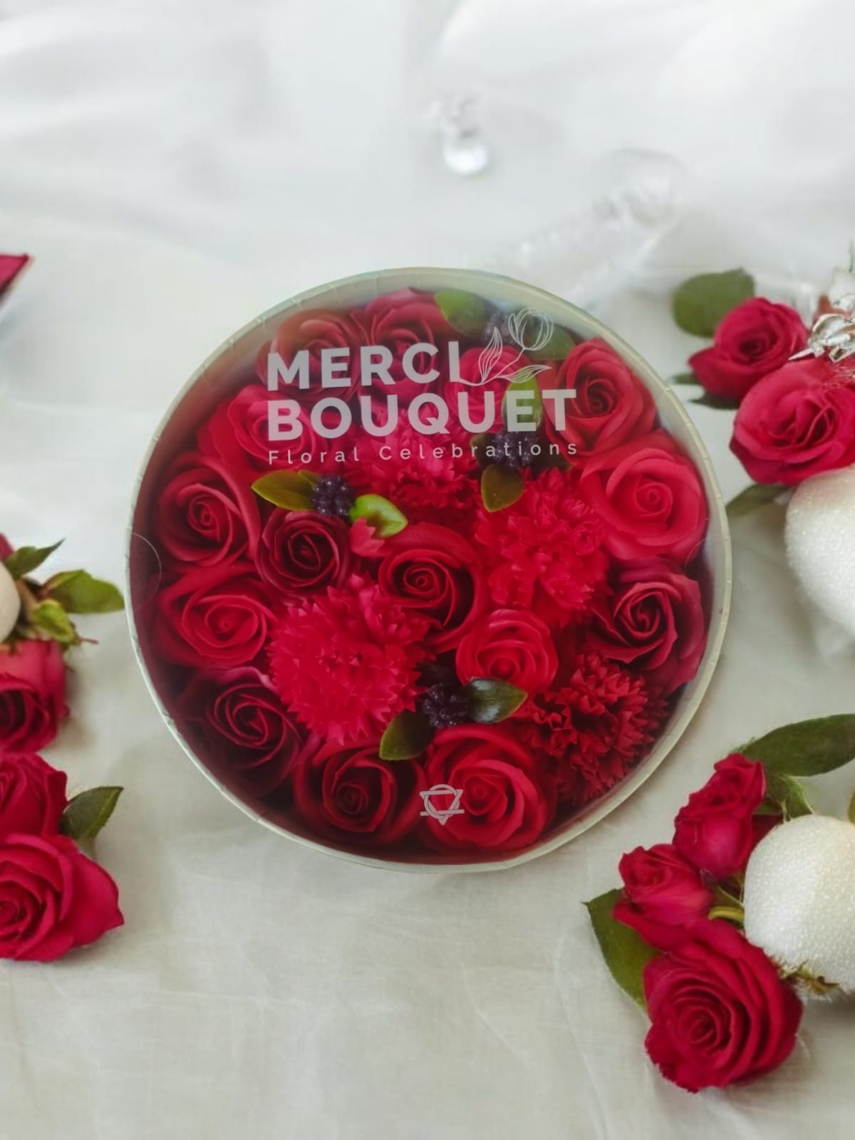 Bouquet Savon Passion - Éclat Rouge M