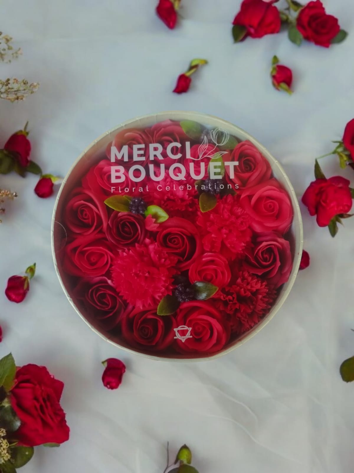 Bouquet Savon Passion - Éclat Rouge M