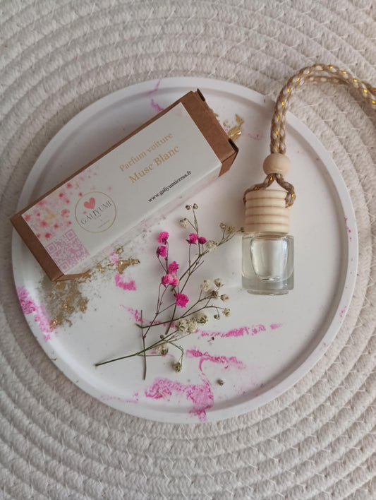 Parfum Voiture – Musc Blanc | Élégance douce et apaisante